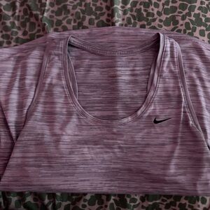 Nike Heathered Purple Athletic Top